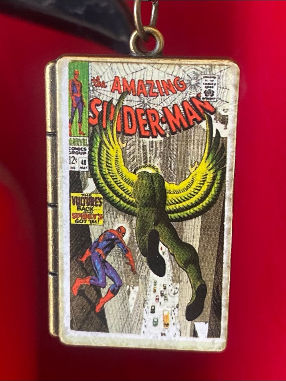 The Amazing Spider-Man #48 from May 1967 Comic Book Pendant (necklace included)